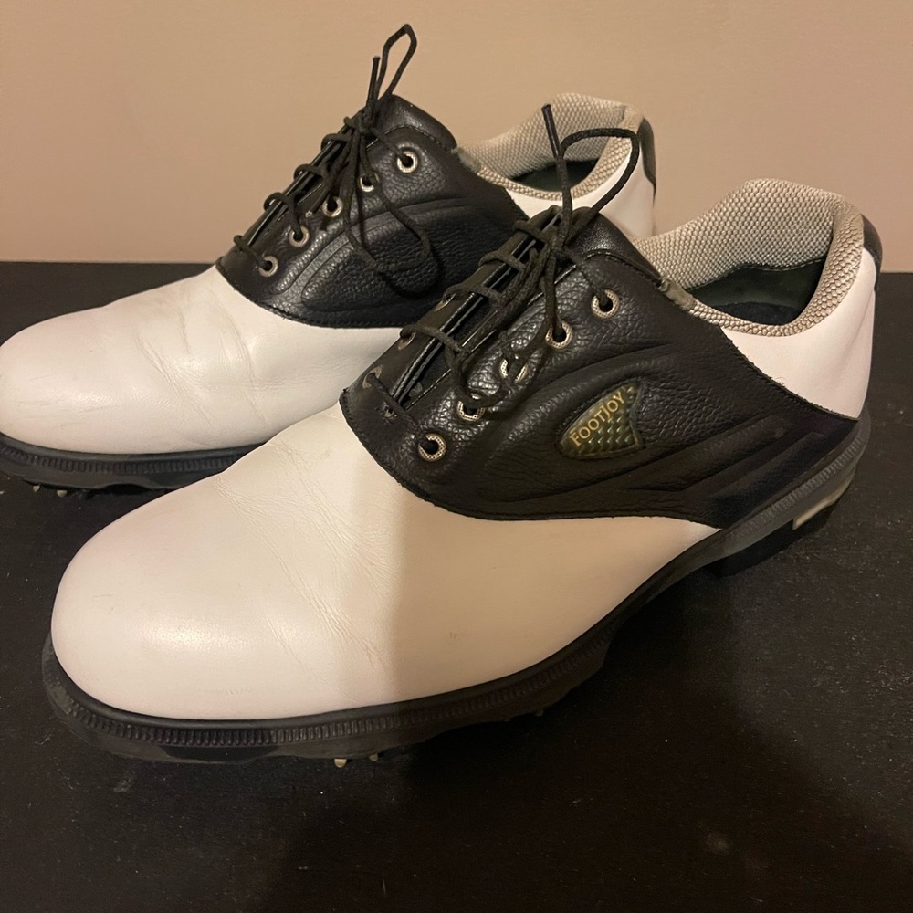 Footjoy GF II Men’s Golf Shoes Cleats 9 W Foot Joy Gel Fusion Golfing Spikes